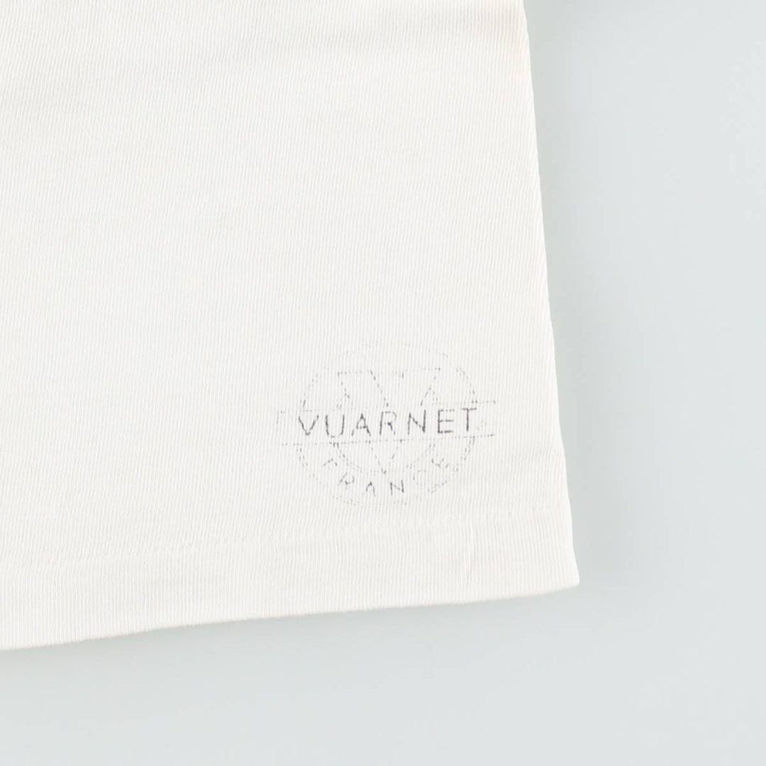 90'S VUARNET advertising T-shirt, made in USA, men's size L equivalent, vintage. cotton white type Vintage Second Hand