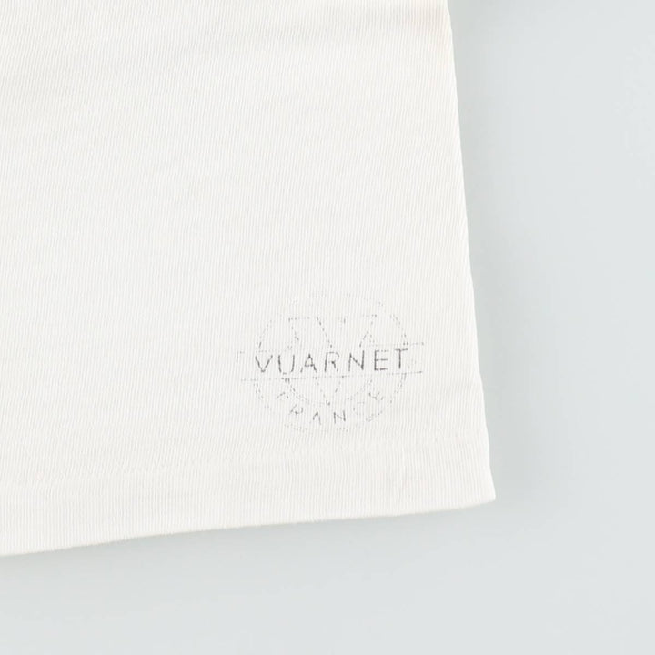 90'S VUARNET advertising T-shirt, made in USA, men's size L equivalent, vintage. cotton white type Vintage Second Hand