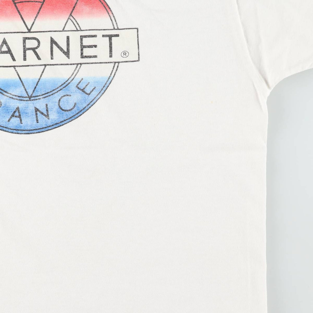 90'S VUARNET advertising T-shirt, made in USA, men's size L equivalent, vintage. cotton white type Vintage Second Hand
