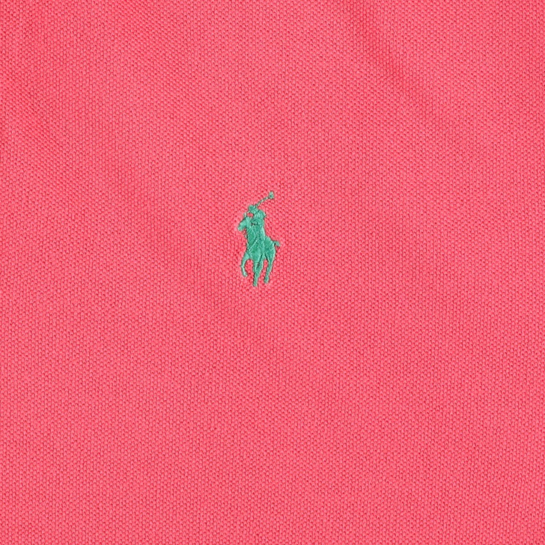 Ralph Lauren POLO by Ralph Lauren short sleeve polo shirt, men's size L cotton coral Vintage Second Hand