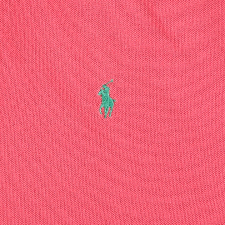 Ralph Lauren POLO by Ralph Lauren short sleeve polo shirt, men's size L cotton coral Vintage Second Hand