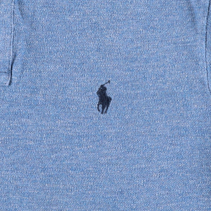 Ralph Lauren POLO by Ralph Lauren CUSTOM FIT short sleeve polo shirt, men's M size cotton Blue type light blue Vintage Second Hand