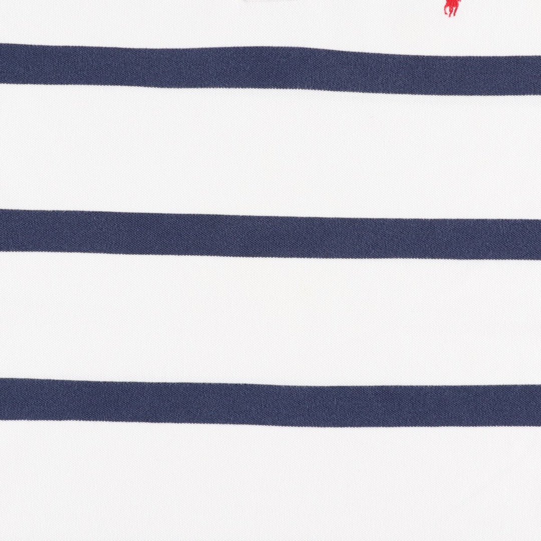 Ralph Lauren POLO by Ralph Lauren short sleeve striped polo shirt, men's size L cotton white type Vintage Second Hand