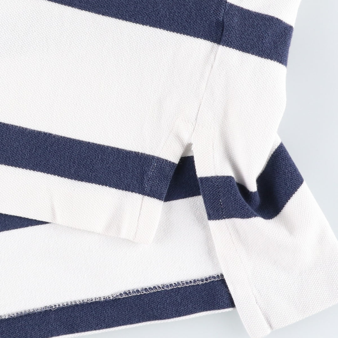 Ralph Lauren POLO by Ralph Lauren short sleeve striped polo shirt, men's size L cotton white type Vintage Second Hand