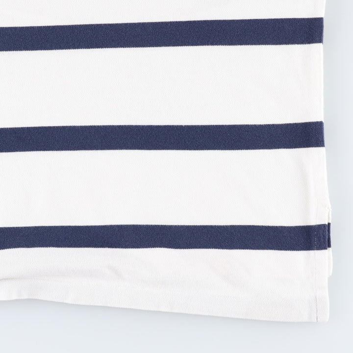 Ralph Lauren POLO by Ralph Lauren short sleeve striped polo shirt, men's size L cotton white type Vintage Second Hand