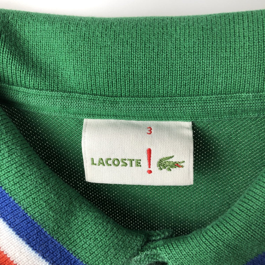Lacoste LACOSTE Short-Sleeve Polo Shirt, Men's Size S (approx.) cotton green type Vintage Second Hand