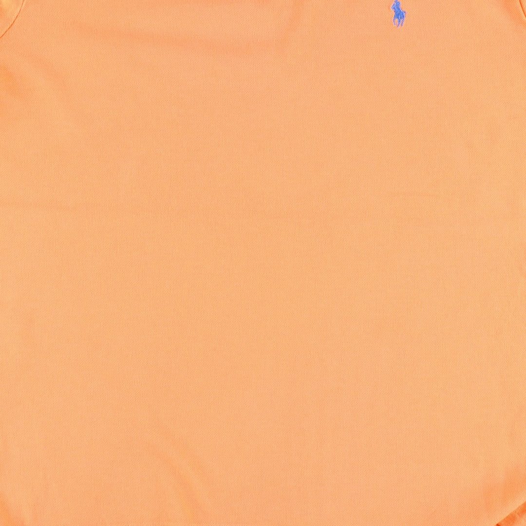Ralph Lauren POLO by Ralph Lauren CUSTOM FIT short sleeve polo shirt, men's XL size cotton orange type Vintage Second Hand