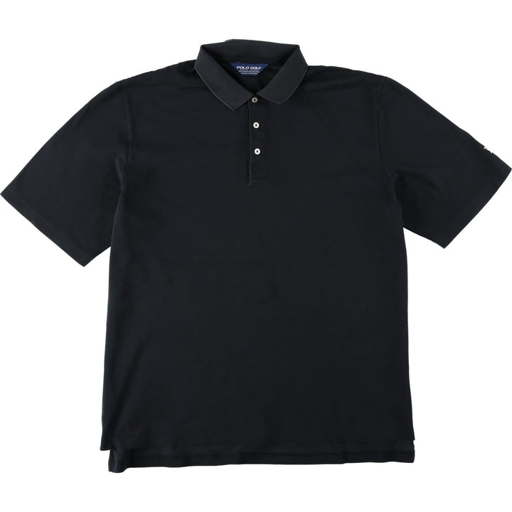 Ralph Lauren POLO GOLF Short Sleeve Polo Shirt Men's XL Pima Cotton black type Vintage Second Hand