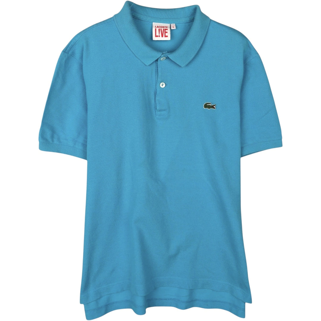 Lacoste LACOSTE LIVE French Collection Short-Sleeve Polo Shirt, Men's Size L (approx.) cotton Blue type light blue Vintage Second Hand
