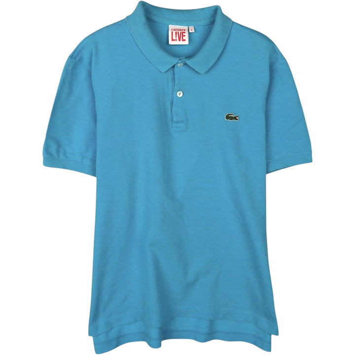 Lacoste LACOSTE LIVE French Collection Short-Sleeve Polo Shirt, Men's Size L (approx.) cotton Blue type light blue Vintage Second Hand
