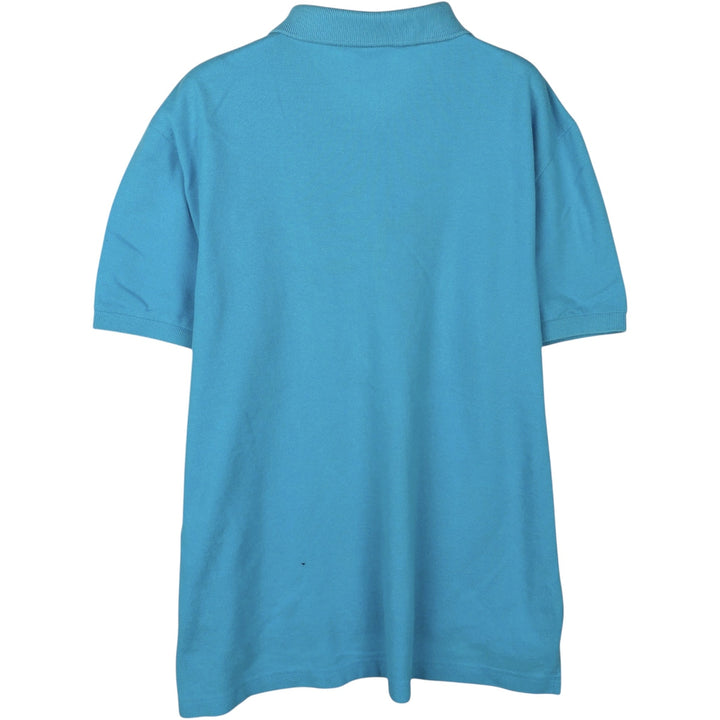 Lacoste LACOSTE LIVE French Collection Short-Sleeve Polo Shirt, Men's Size L (approx.) cotton Blue type light blue Vintage Second Hand