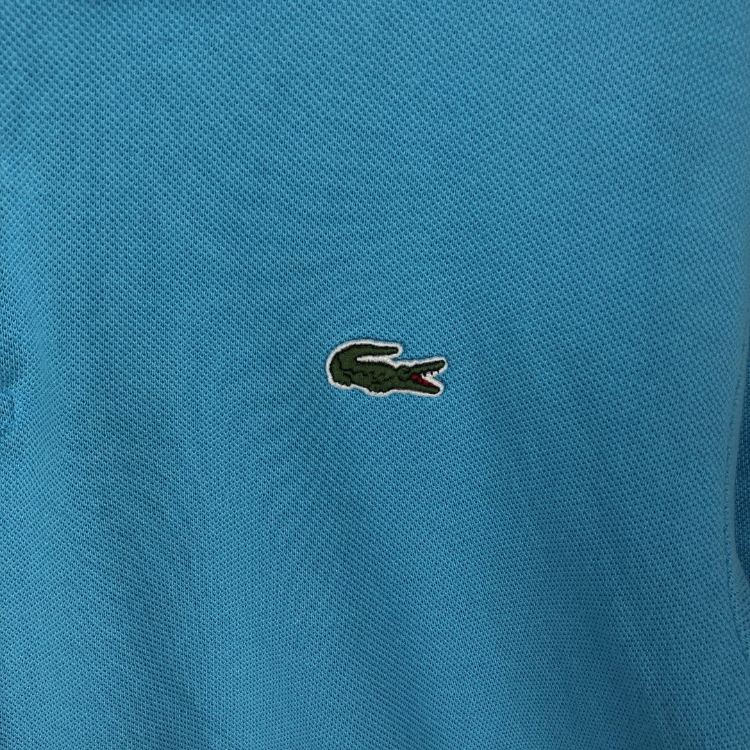Lacoste LACOSTE LIVE French Collection Short-Sleeve Polo Shirt, Men's Size L (approx.) cotton Blue type light blue Vintage Second Hand