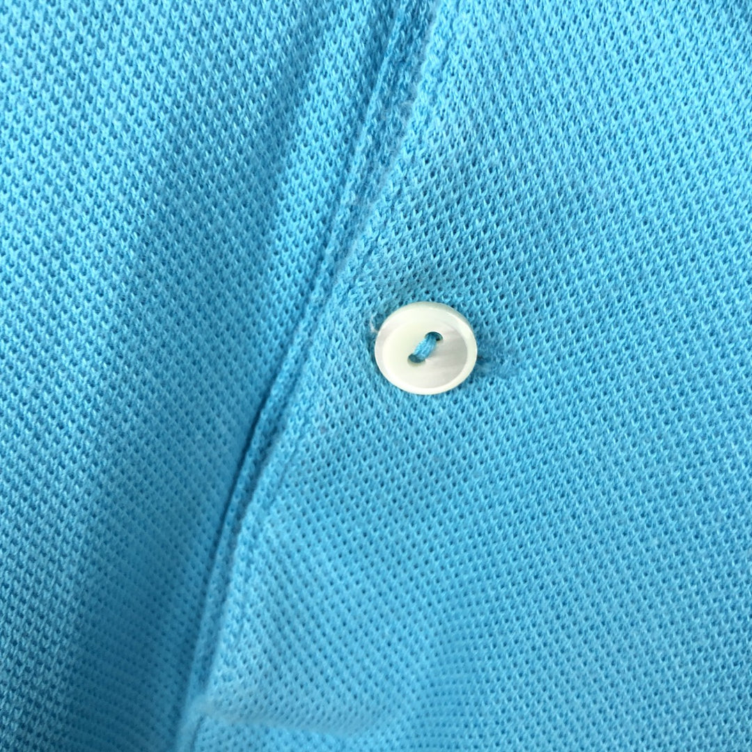 Lacoste LACOSTE LIVE French Collection Short-Sleeve Polo Shirt, Men's Size L (approx.) cotton Blue type light blue Vintage Second Hand