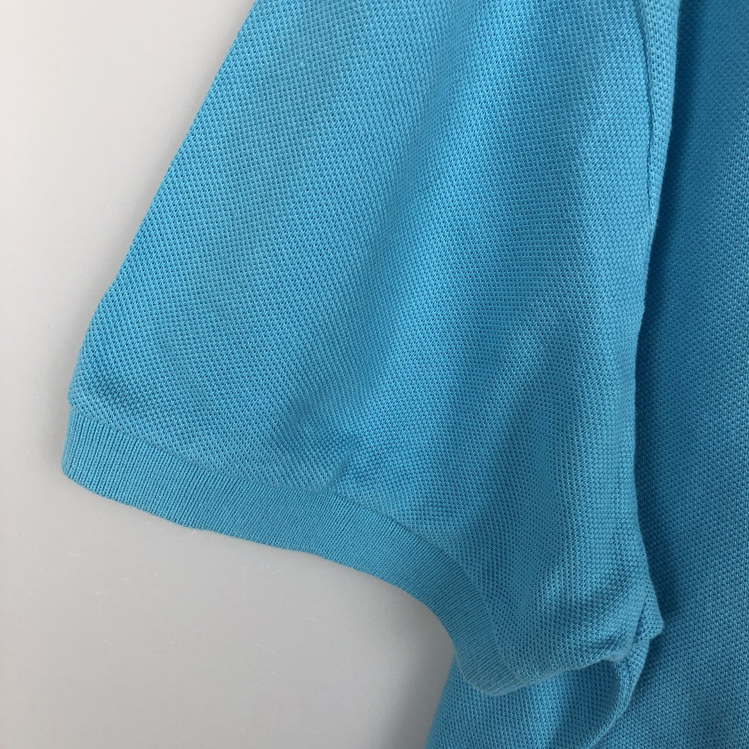 Lacoste LACOSTE LIVE French Collection Short-Sleeve Polo Shirt, Men's Size L (approx.) cotton Blue type light blue Vintage Second Hand