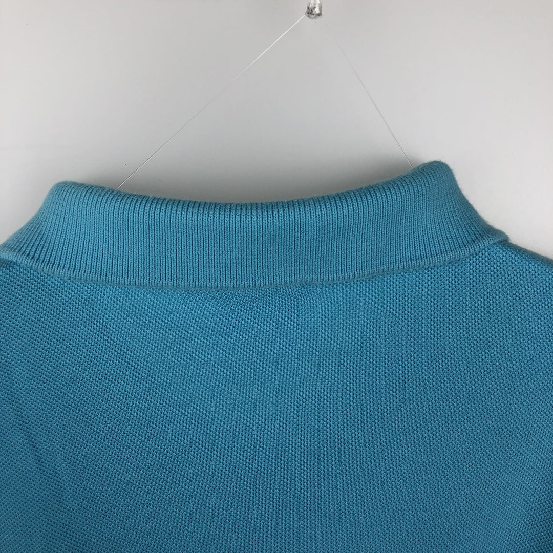 Lacoste LACOSTE LIVE French Collection Short-Sleeve Polo Shirt, Men's Size L (approx.) cotton Blue type light blue Vintage Second Hand