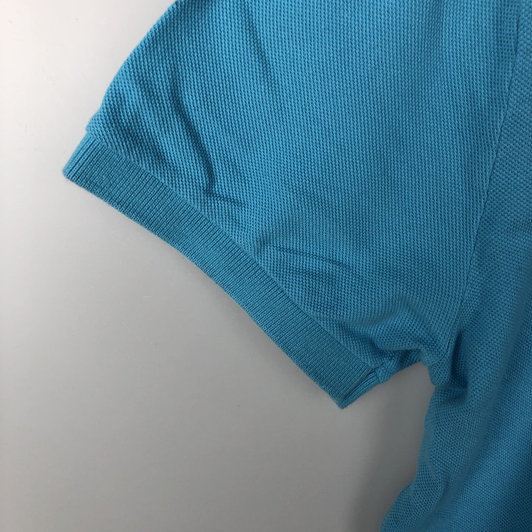 Lacoste LACOSTE LIVE French Collection Short-Sleeve Polo Shirt, Men's Size L (approx.) cotton Blue type light blue Vintage Second Hand