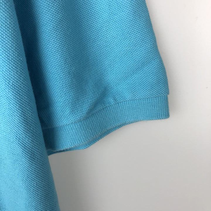 Lacoste LACOSTE LIVE French Collection Short-Sleeve Polo Shirt, Men's Size L (approx.) cotton Blue type light blue Vintage Second Hand