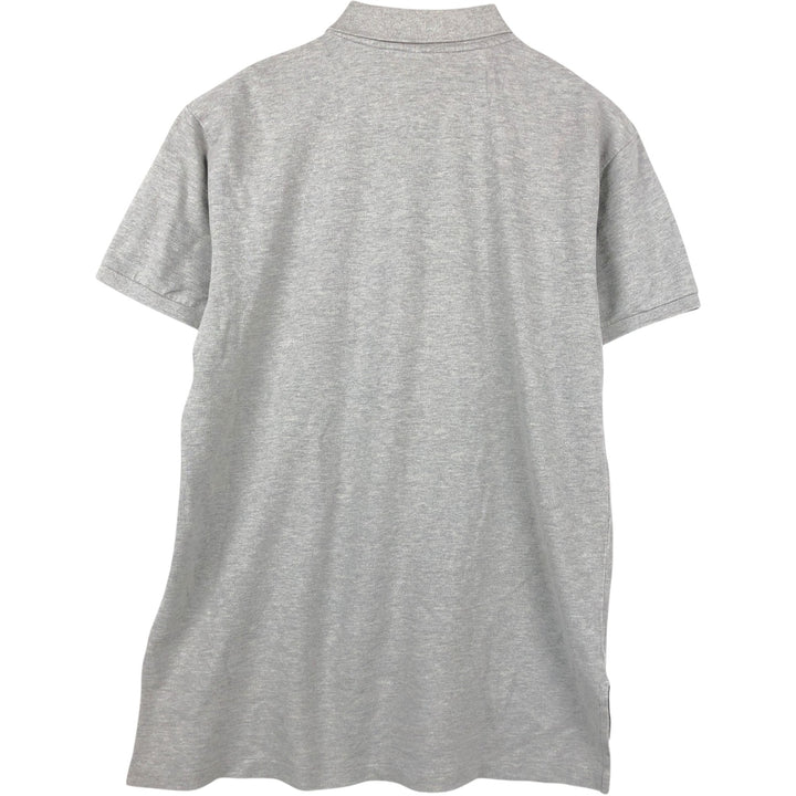 Ralph Lauren POLO JEANS COMPANY short sleeve polo shirt, men's size L cotton gray type Vintage Second Hand