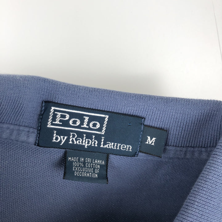 Ralph Lauren POLO by Ralph Lauren short sleeve polo shirt, men's size M cotton Blue type light blue Vintage Second Hand