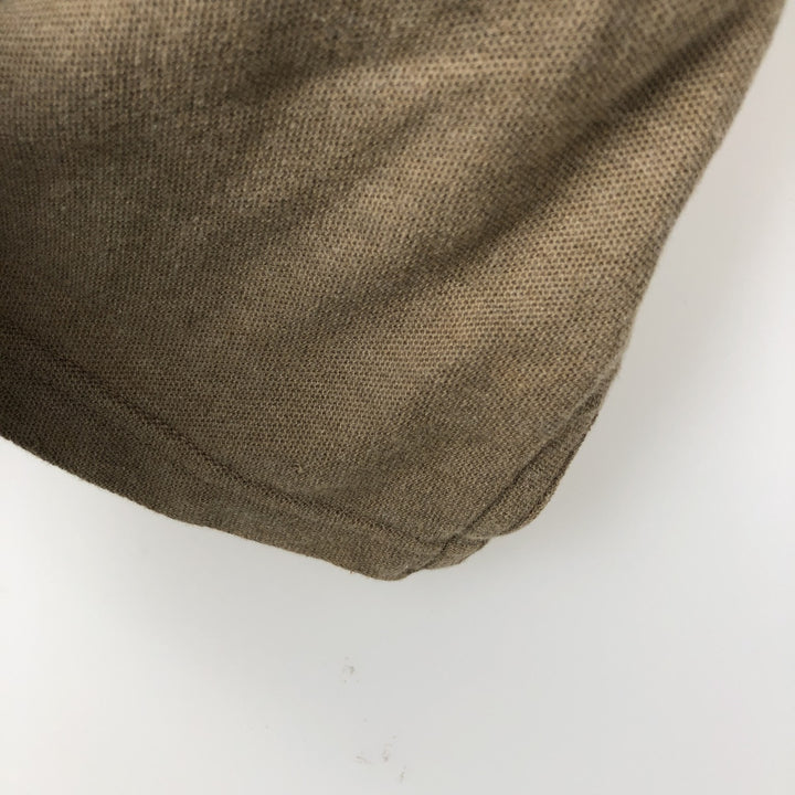 Ralph Lauren CHAPS Short-Sleeve Polo Shirt, Men's Size M (approx.) cotton Beige type Vintage Second Hand