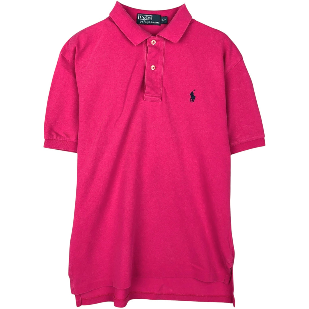 Ralph Lauren POLO by Ralph Lauren short sleeve polo shirt, size S for men cotton pink type Vintage Second Hand