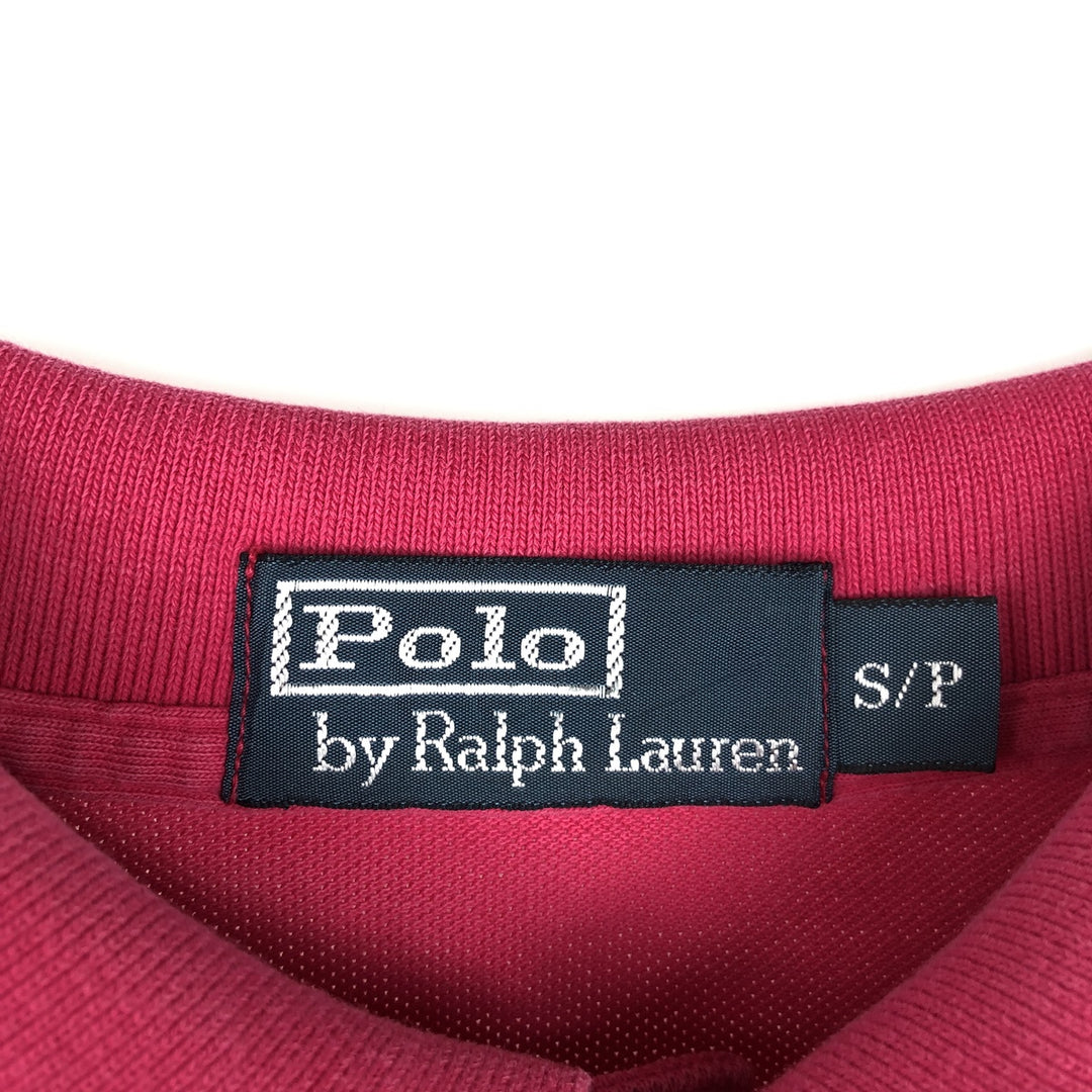 Ralph Lauren POLO by Ralph Lauren short sleeve polo shirt, size S for men cotton pink type Vintage Second Hand