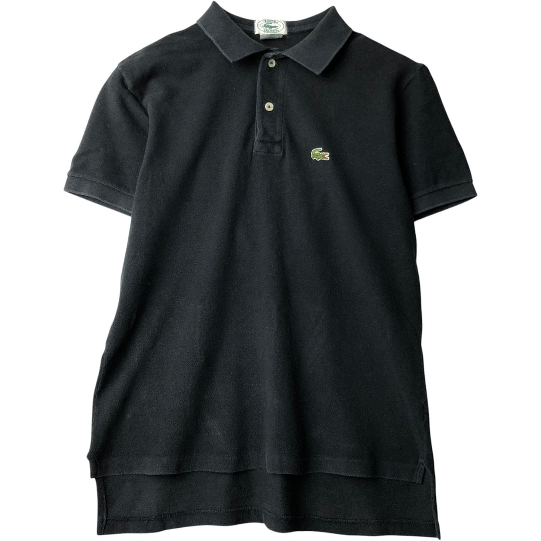 Lacoste IZOD Short-Sleeve Polo Shirt, Made in USA, Men's Size S (approx.) cotton black type Vintage Second Hand