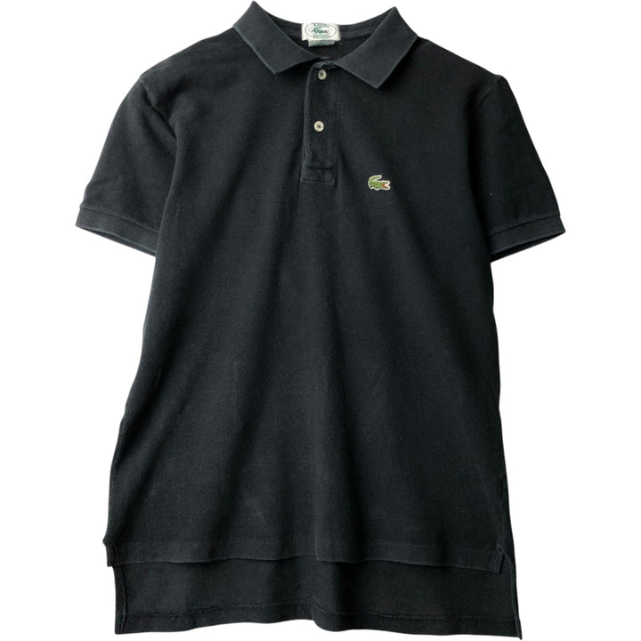 Lacoste IZOD Short-Sleeve Polo Shirt, Made in USA, Men's Size S (approx.) cotton black type Vintage Second Hand