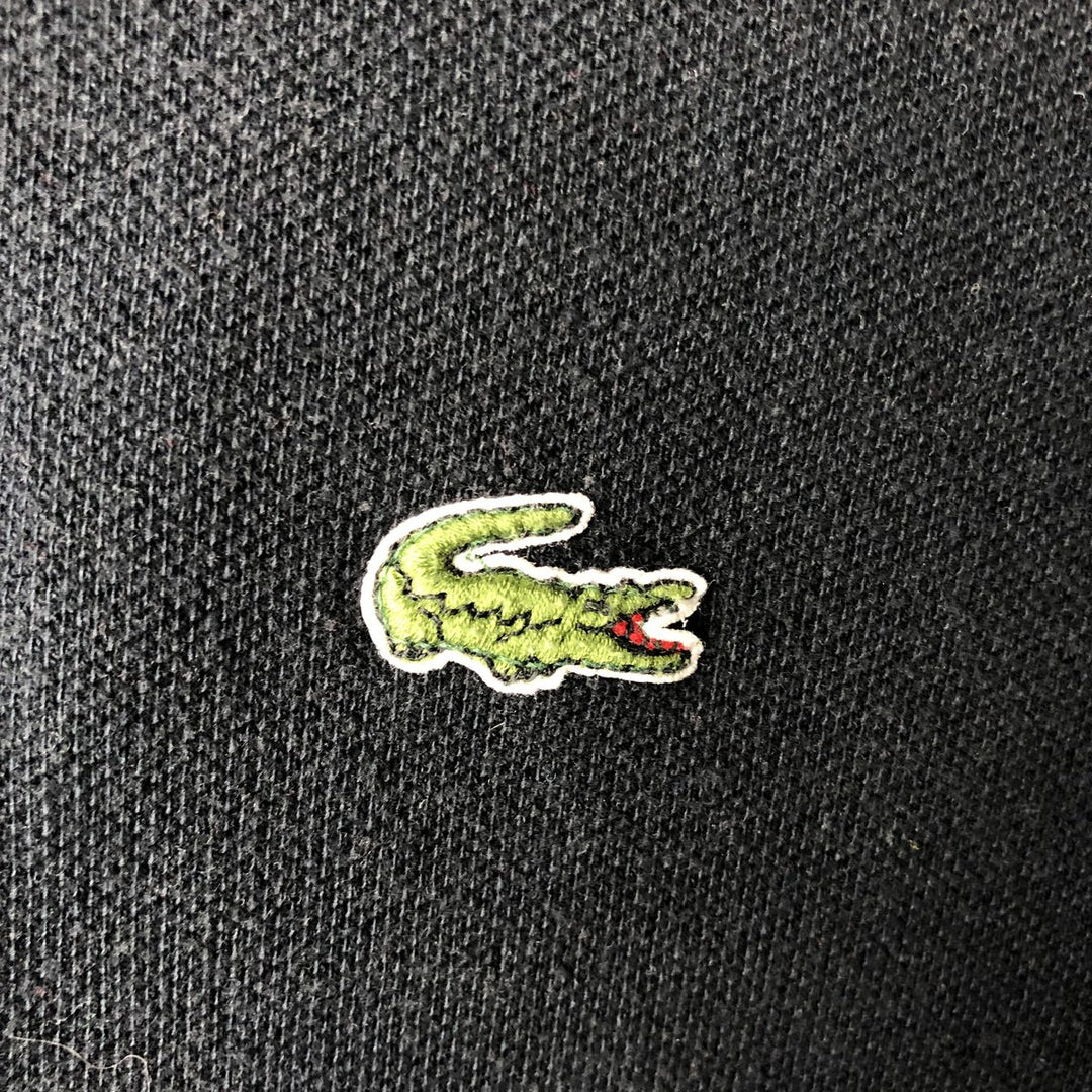 Lacoste IZOD Short-Sleeve Polo Shirt, Made in USA, Men's Size S (approx.) cotton black type Vintage Second Hand