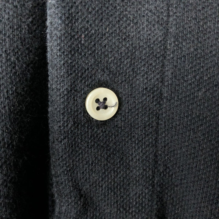 Lacoste IZOD Short-Sleeve Polo Shirt, Made in USA, Men's Size S (approx.) cotton black type Vintage Second Hand