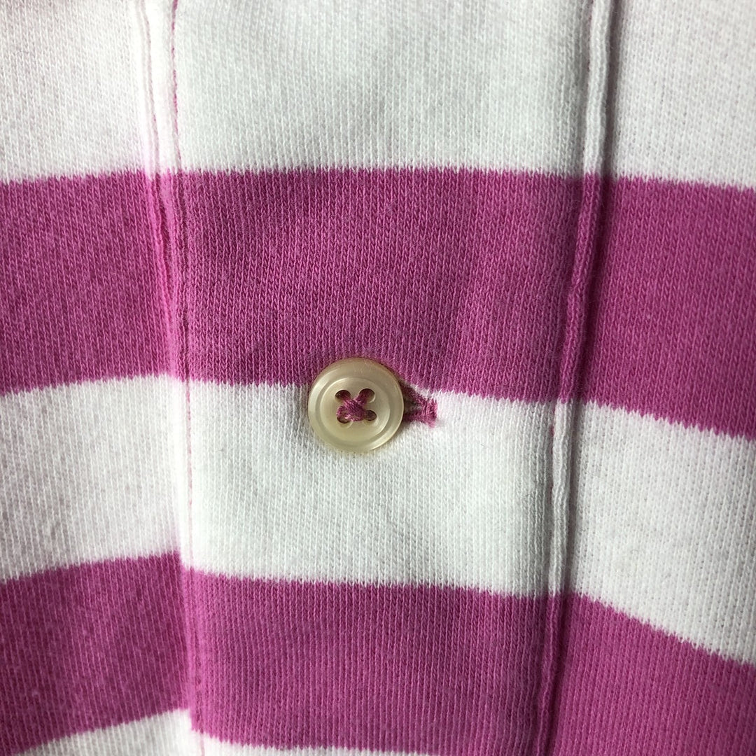 Ralph Lauren POLO by Ralph Lauren short sleeve striped polo shirt, men's XL size cotton pink type Vintage Second Hand