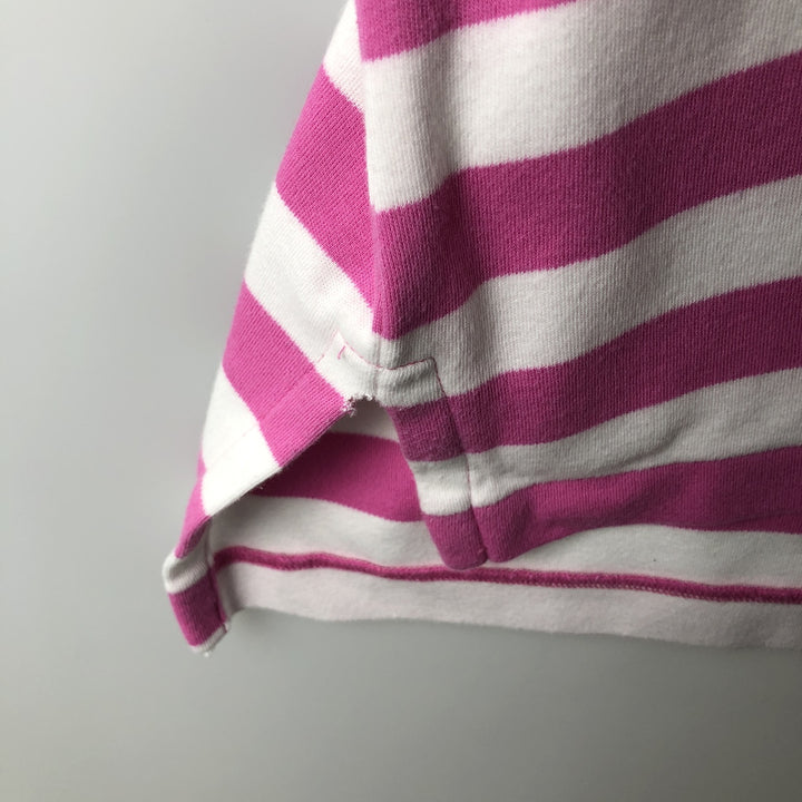 Ralph Lauren POLO by Ralph Lauren short sleeve striped polo shirt, men's XL size cotton pink type Vintage Second Hand