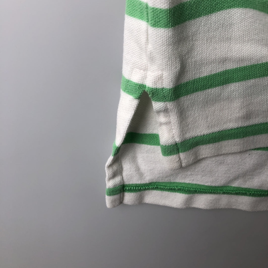 Ralph Lauren POLO by Ralph Lauren short sleeve striped polo shirt, men's size L cotton white type Vintage Second Hand