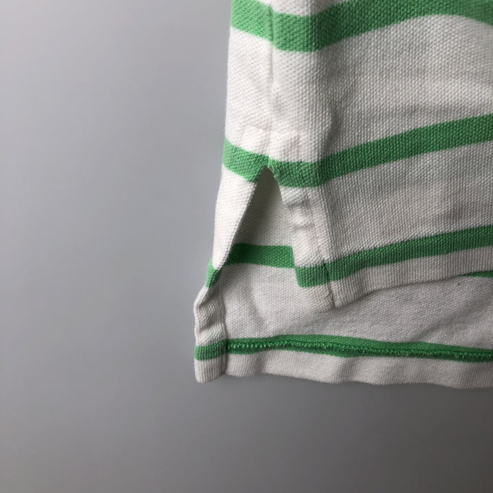 Ralph Lauren POLO by Ralph Lauren short sleeve striped polo shirt, men's size L cotton white type Vintage Second Hand