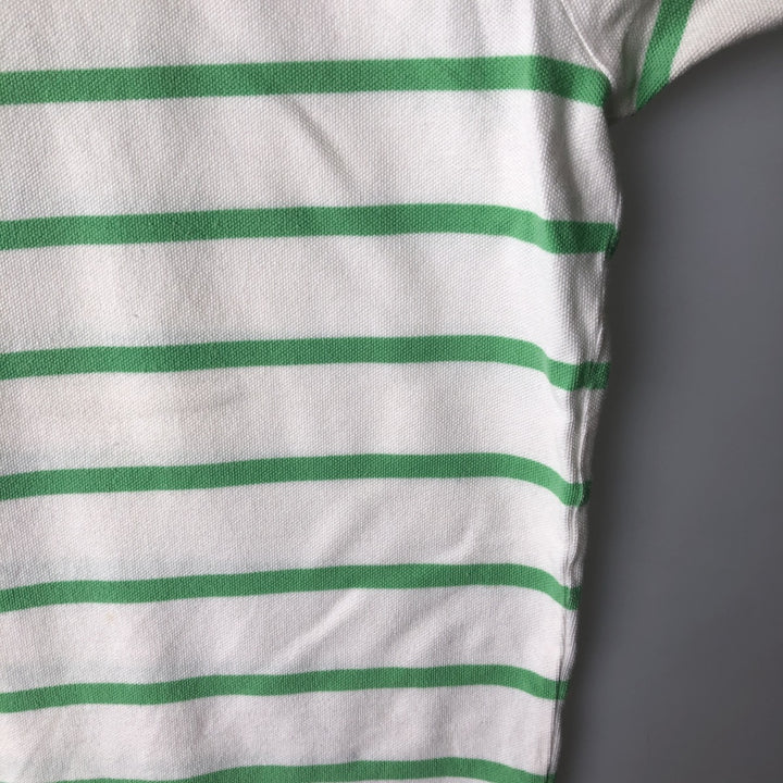 Ralph Lauren POLO by Ralph Lauren short sleeve striped polo shirt, men's size L cotton white type Vintage Second Hand