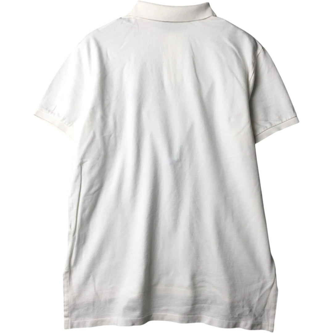 Ralph Lauren POLO by Ralph Lauren CUSTOM FIT short sleeve polo shirt, men's size L cotton white type Vintage Second Hand