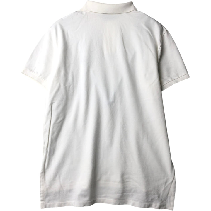 Ralph Lauren POLO by Ralph Lauren CUSTOM FIT short sleeve polo shirt, men's size L cotton white type Vintage Second Hand