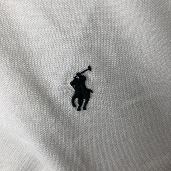 Ralph Lauren POLO by Ralph Lauren CUSTOM FIT short sleeve polo shirt, men's size L cotton white type Vintage Second Hand