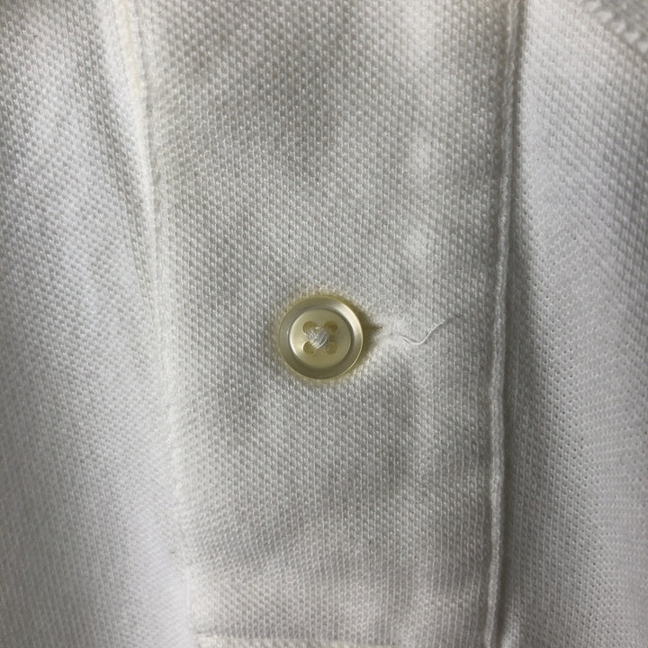 Ralph Lauren POLO by Ralph Lauren CUSTOM FIT short sleeve polo shirt, men's size L cotton white type Vintage Second Hand