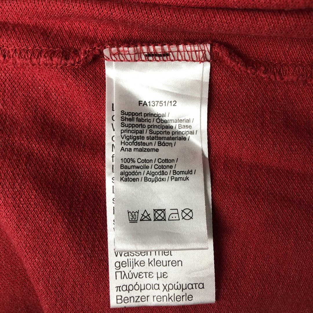 Lacoste LACOSTE SLIM FIT short sleeve polo shirt, men's XL size cotton red type Vintage Second Hand