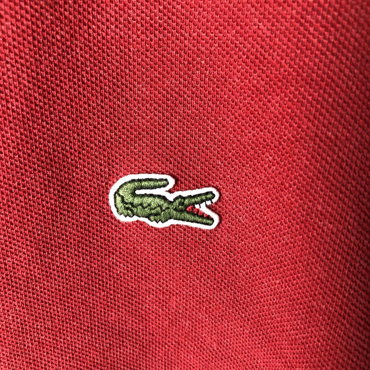 Lacoste LACOSTE SLIM FIT short sleeve polo shirt, men's XL size cotton red type Vintage Second Hand