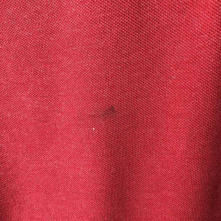 Lacoste LACOSTE SLIM FIT short sleeve polo shirt, men's XL size cotton red type Vintage Second Hand