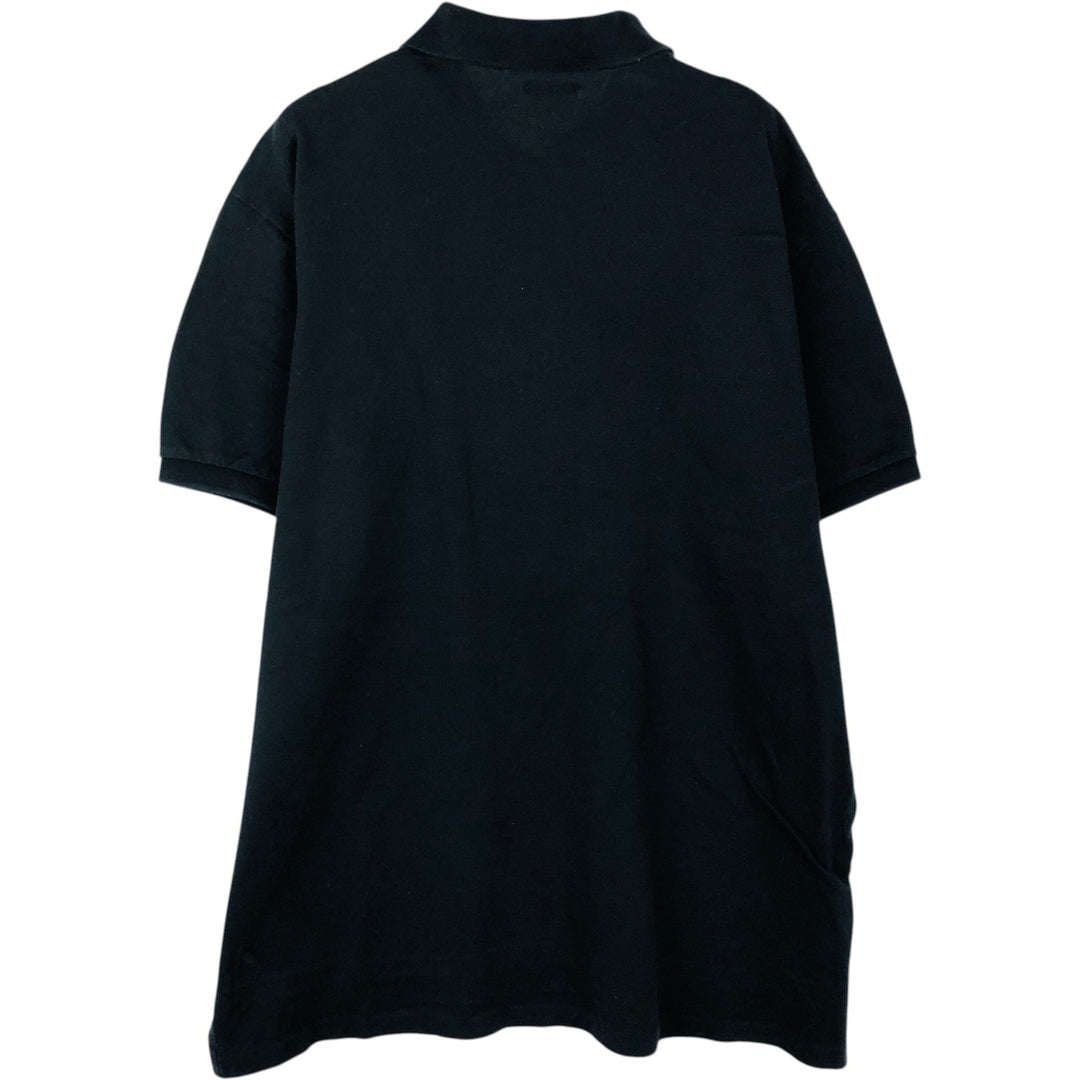 Ralph Lauren POLO by Ralph Lauren CUSTOM FIT short sleeve polo shirt, men's XL size Pima Cotton black type Vintage Second Hand