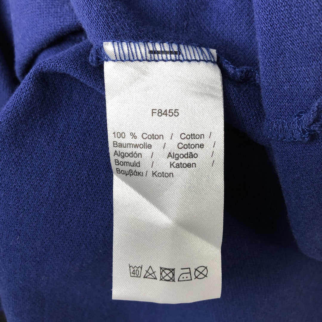 Large size Lacoste Regular Fit Short-Sleeve Polo Shirt (Men's XXXL equivalent) cotton blue type Vintage Second Hand