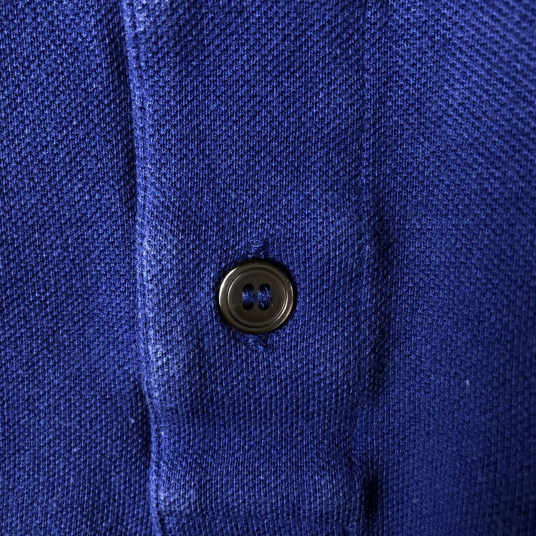 Large size Lacoste Regular Fit Short-Sleeve Polo Shirt (Men's XXXL equivalent) cotton blue type Vintage Second Hand