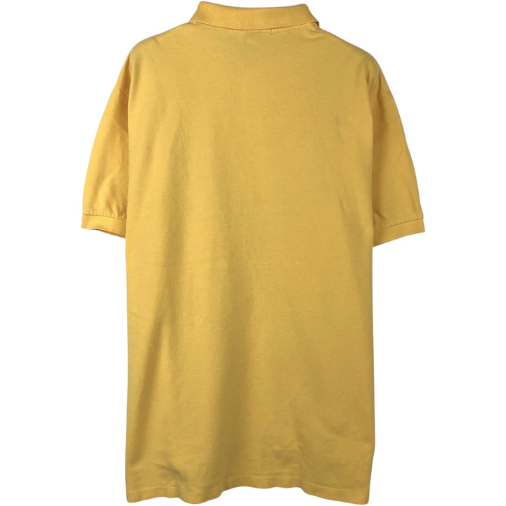Ralph Lauren POLO by Ralph Lauren short sleeve polo shirt, men's size L cotton yellow type Vintage Second Hand