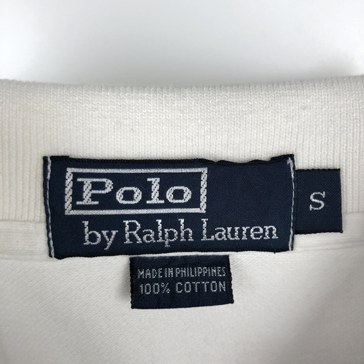 Ralph Lauren POLO by Ralph Lauren short sleeve striped polo shirt, size S for men cotton white type Vintage Second Hand