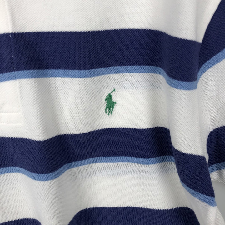 Ralph Lauren POLO by Ralph Lauren short sleeve striped polo shirt, size S for men cotton white type Vintage Second Hand