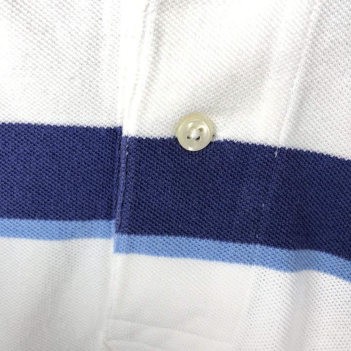 Ralph Lauren POLO by Ralph Lauren short sleeve striped polo shirt, size S for men cotton white type Vintage Second Hand