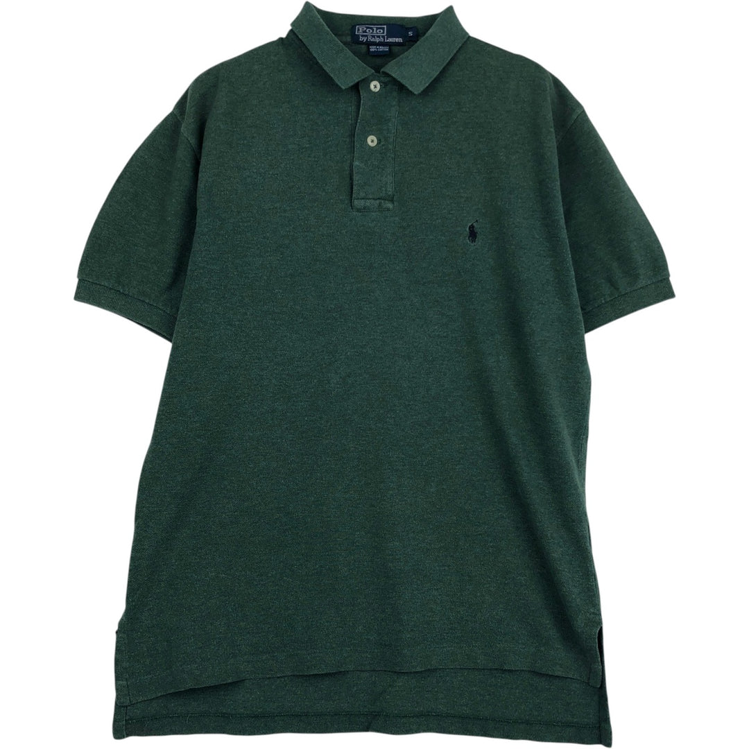 Ralph Lauren POLO by Ralph Lauren short sleeve polo shirt, size S for men cotton green type Vintage Second Hand